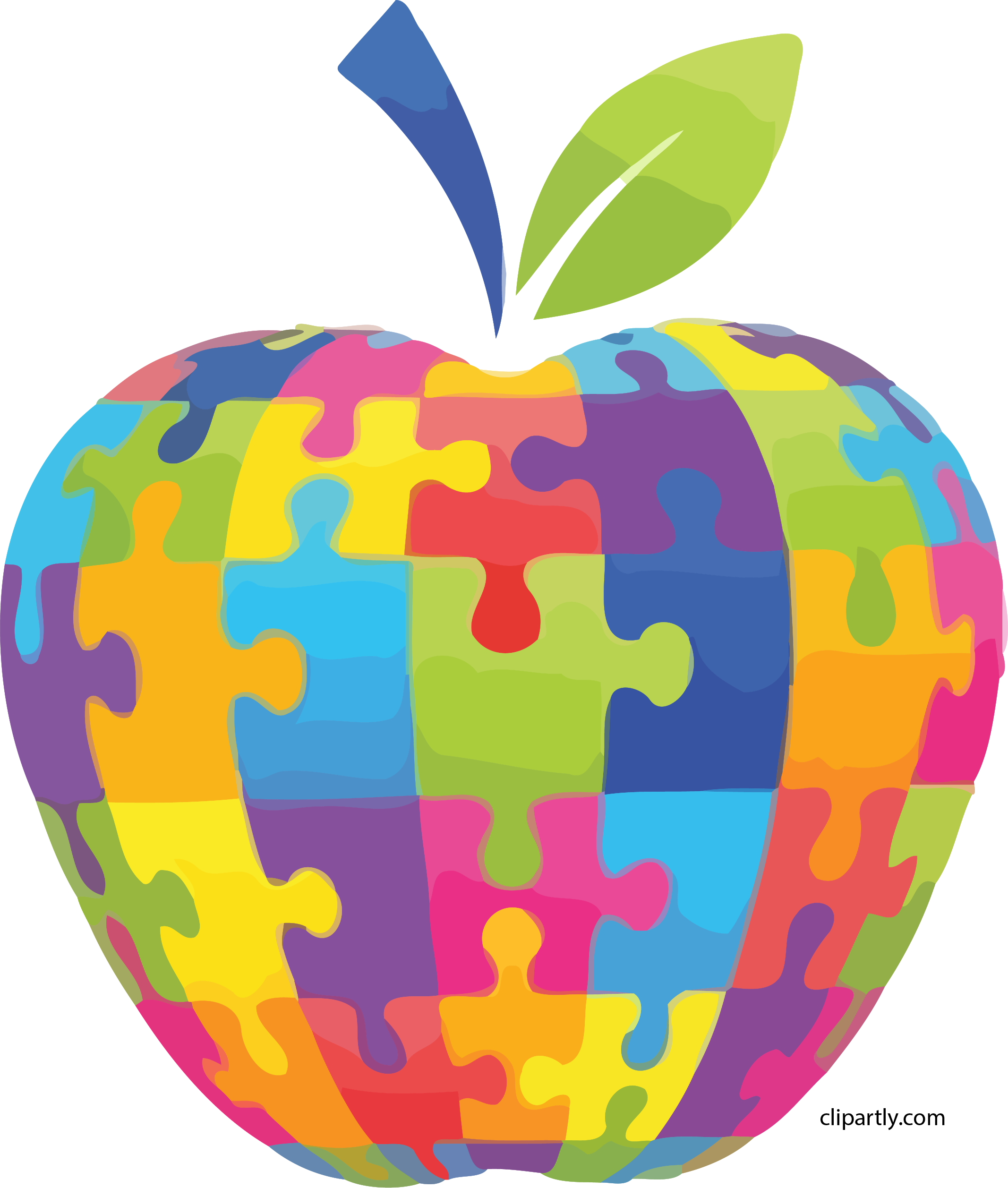 Apple Clip Art Puzzle Clipart Png - Apple Puzzle - Free Transparent PNG Clipart Images Download. - Apple Transparent PNG Free Download