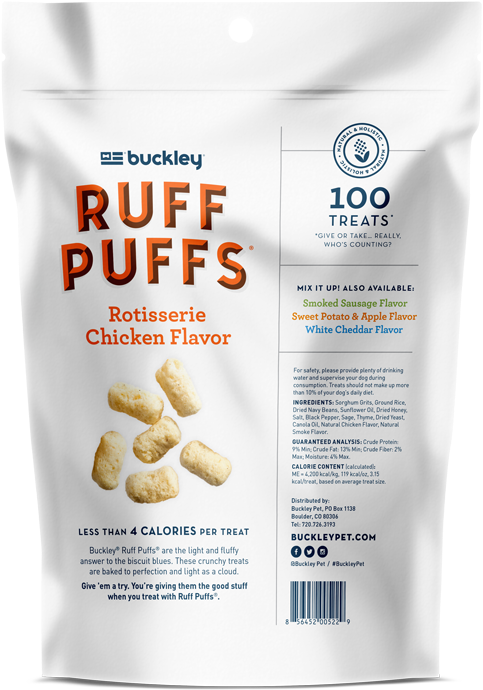 Ruff Puffs - Buckley Pet - Ruff Puffs Dog Treats White Cheddar Flavor Transparent PNG - 800x920 - Free Download on - Apple Transparent PNG Free Download