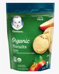 Apple Biscuits - Gerber Organic Biscuits Apple, HD Png Download - Apple Transparent PNG Free Download