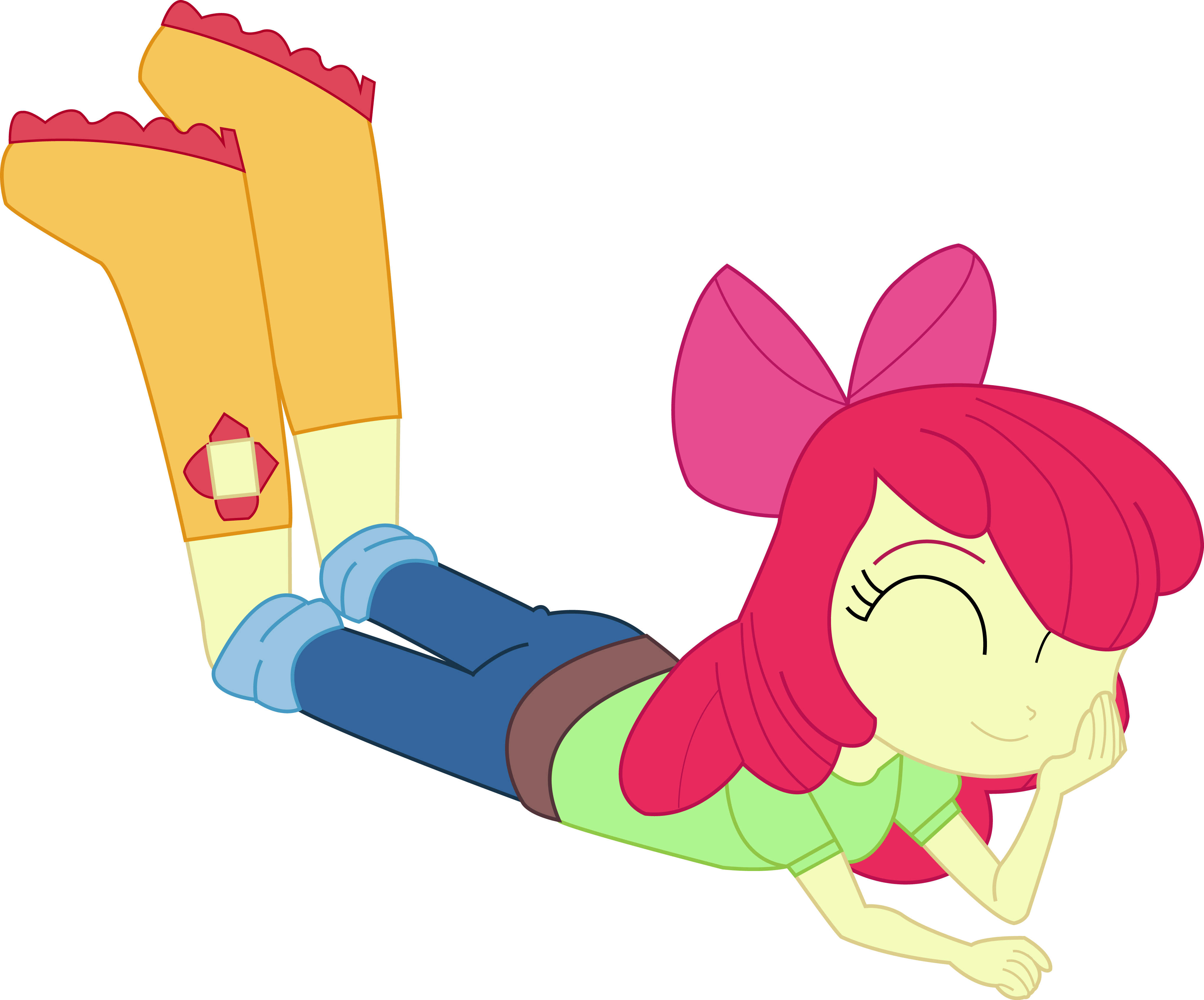 Applebloom Happy Vector By Ytpinkiepie2 - Apple Bloom Equestria Girls - Free Transparent PNG Clipart Images Download. - Apple Transparent PNG Free Download