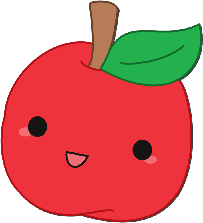 Cute Apple By Totaltomboy6236 On Deviantart - Cute Apple Cartoon Transparent - Free Transparent PNG Clipart Images Download. - Apple Transparent PNG Free Download