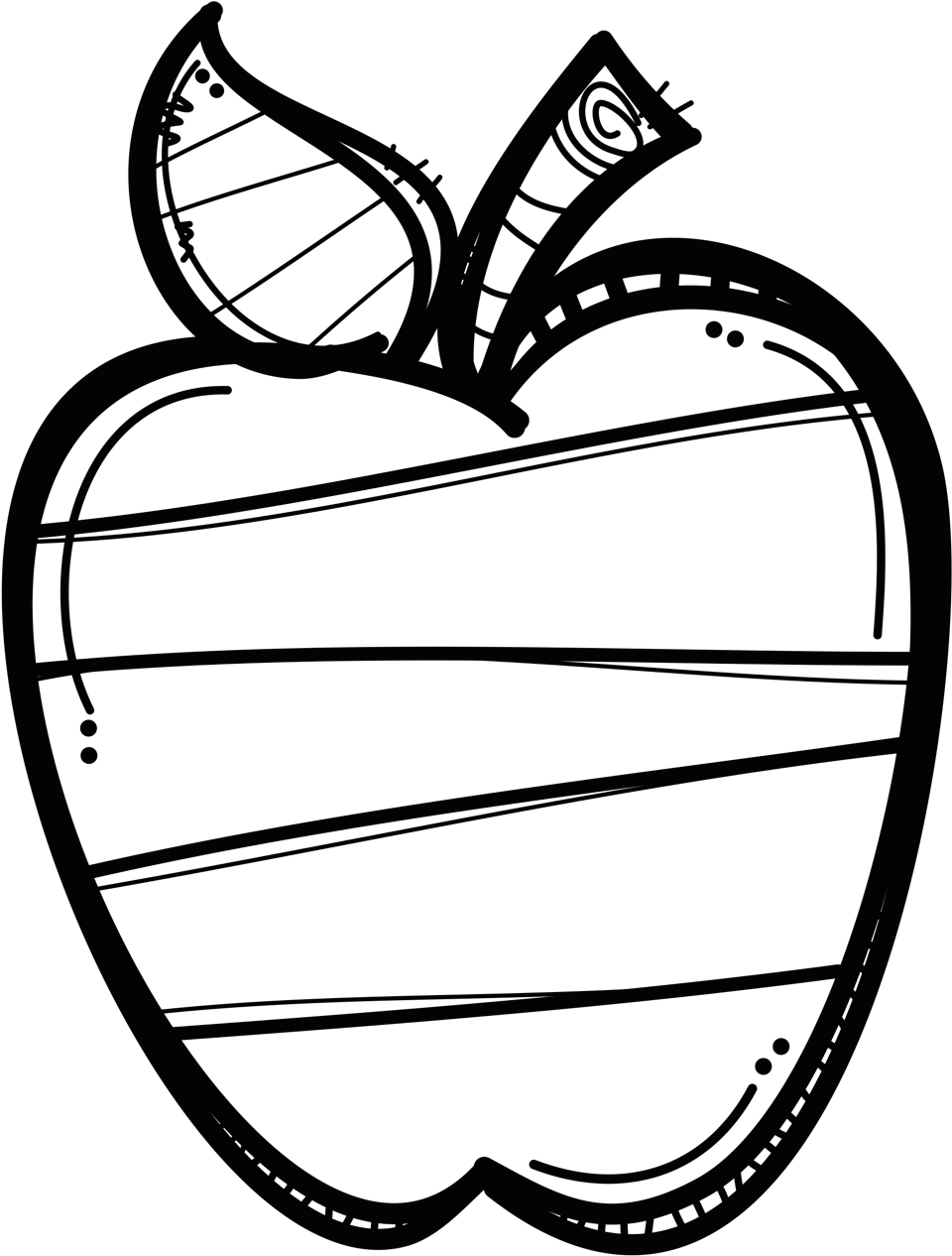 Apple Black And White Manzana Im Genes Clip Art - School Clipart Black And White Apple - Free Transparent PNG Clipart Images Download. - Apple Transparent PNG Free Download