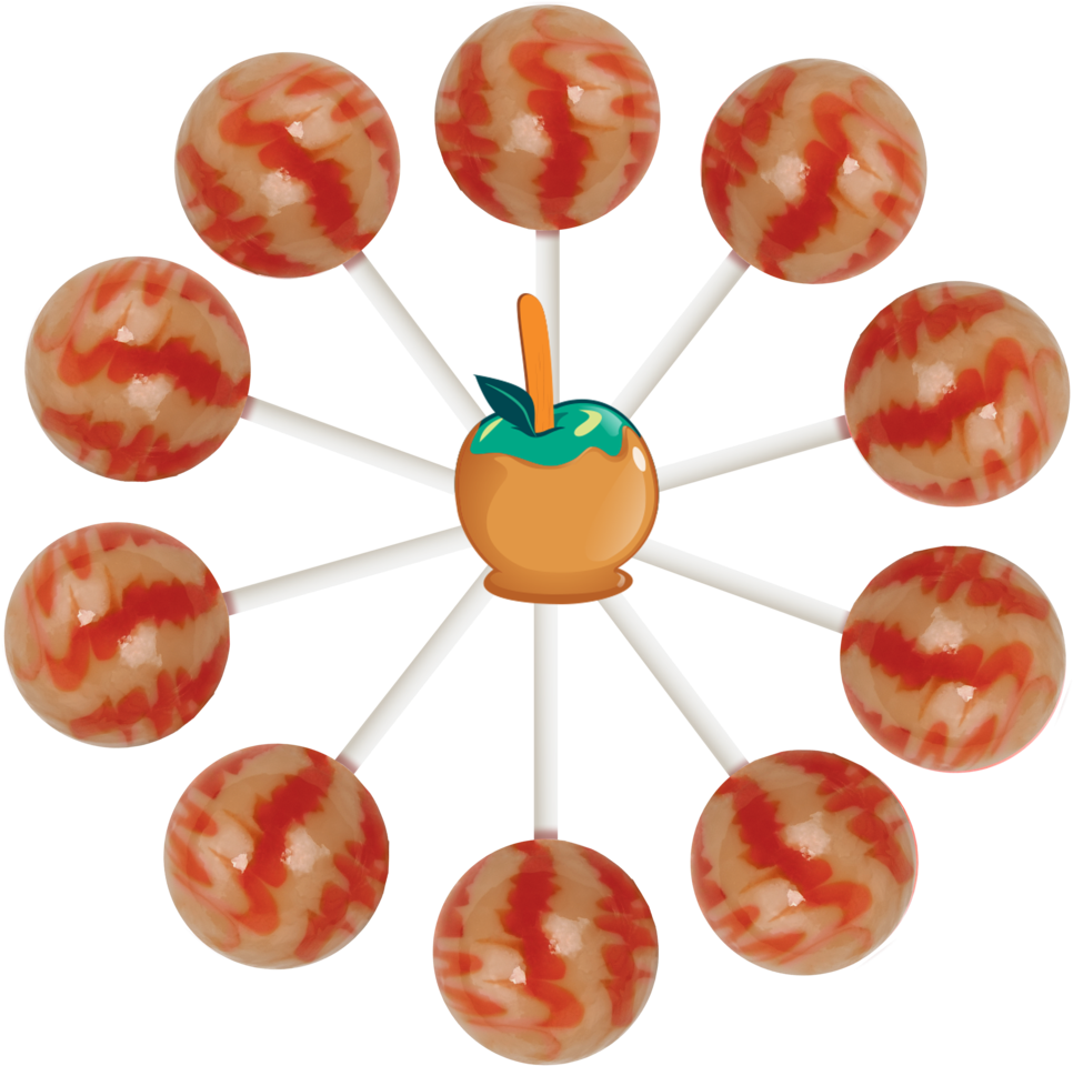 Caramel Apple Lollipop Bag Original Gourmet Food Co - Original Gourmet Lollipop Caramel Apple - Free Transparent PNG Clipart Images Download. - Apple Transparent PNG Free Download