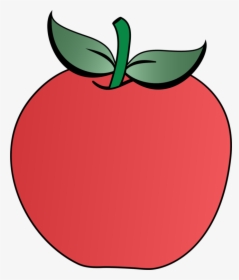 Plant,flower,leaf - Apple Clipart With Two Leaves, HD Png Download - Apple Transparent PNG Free Download