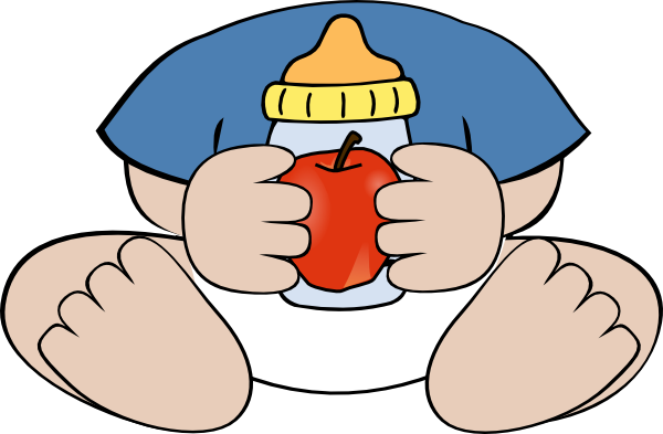 Baby With Apple Juice Clip Art - Baby Girl Clip Art - Free Transparent PNG Clipart Images Download. - Apple Transparent PNG Free Download