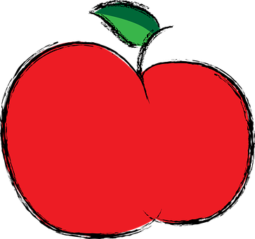 Apple Red Fruit Food Eat Color Fresh Apple - Apple Fruit To Color - Free Transparent PNG Clipart Images Download. - Apple Transparent PNG Free Download