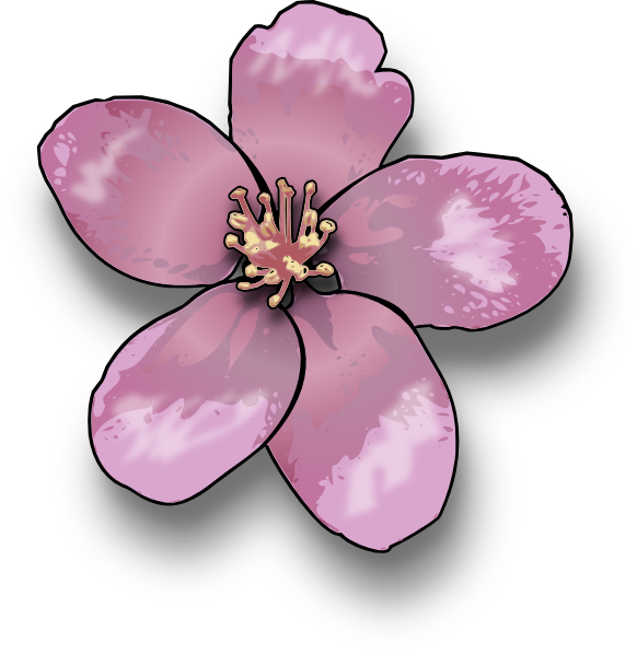 Purple Flower Clipart Apple Blossom - Blossoms Clipart - Free Transparent PNG Clipart Images Download. - Apple Transparent PNG Free Download