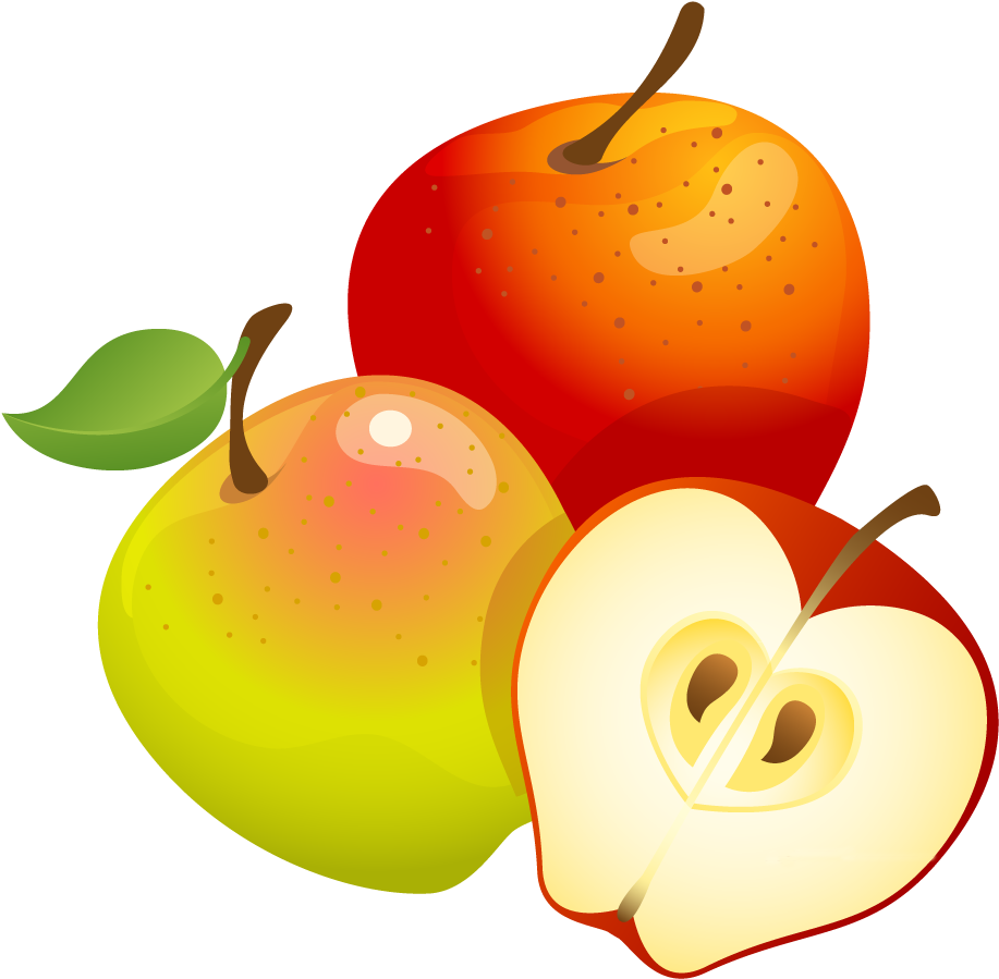 Large Painted Apples Png Clipart - Clip Art Of Apples - Free Transparent PNG Clipart Images Download. - Apple Transparent PNG Free Download