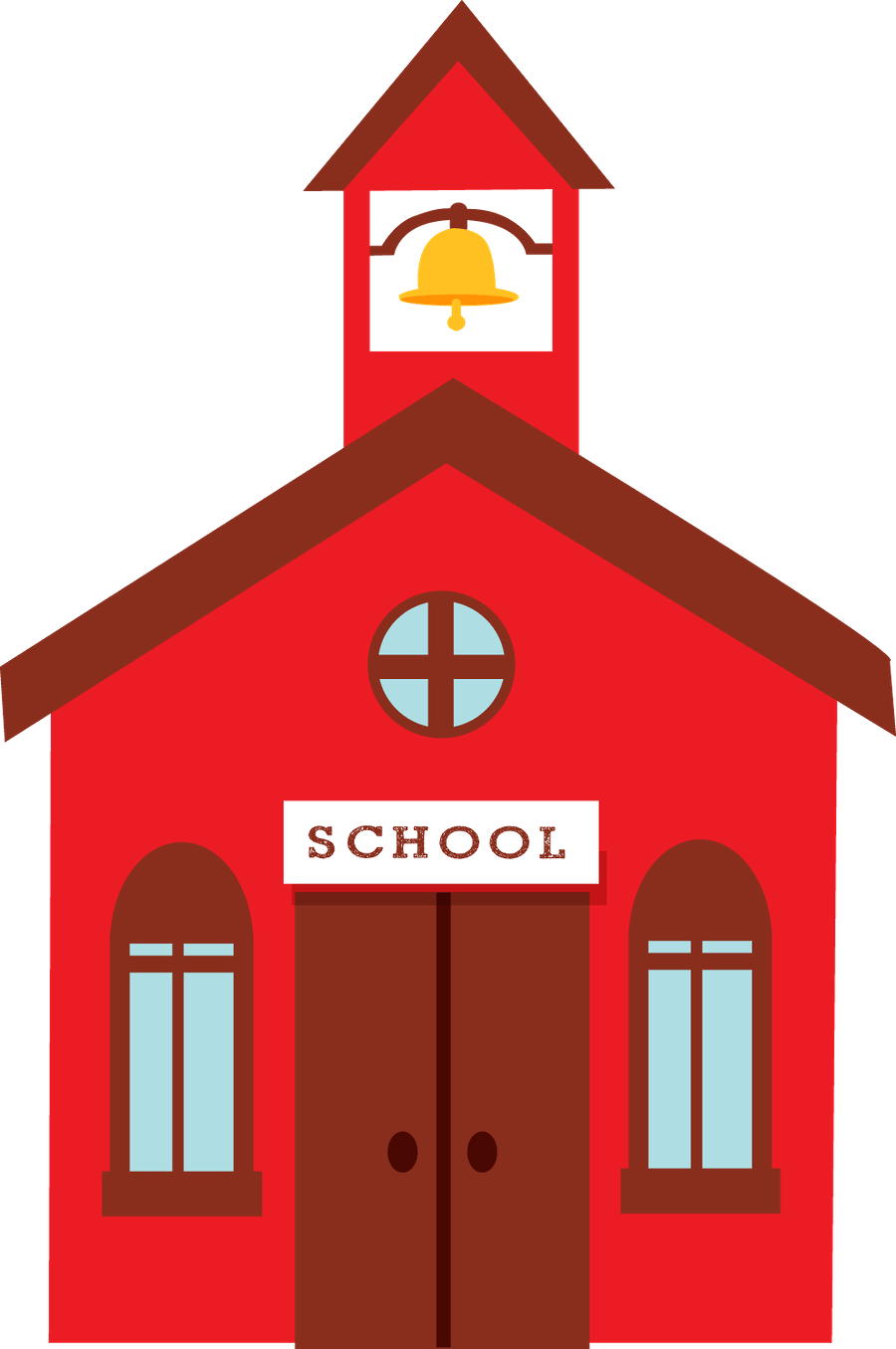 Apple Schoolhouse Quiltsschool Kidsdigital Scrapbookingclip - Little Red School House Cartoon - Free Transparent PNG Clipart Images Download. - Apple Transparent PNG Free Download