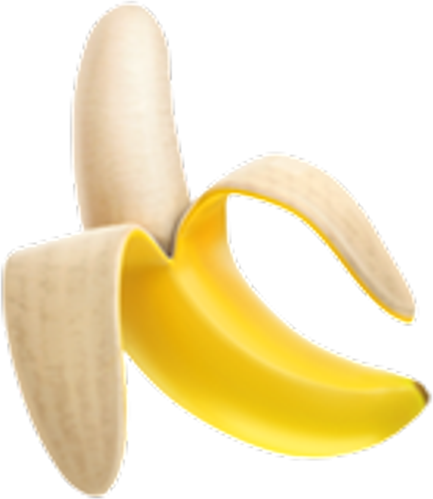 Banana Emoji Apple Ios11 Yellow - Banana Emoji Whatsapp Transparent PNG - 1024x1024 - Free Download on - Apple Transparent PNG Free Download