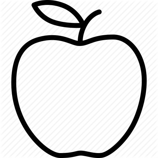 Apple, Big, Education, Food, Fruit, New York, Outline - Apple Outline Transparent Background - Free Transparent PNG Clipart Images Download. - Apple Transparent PNG Free Download