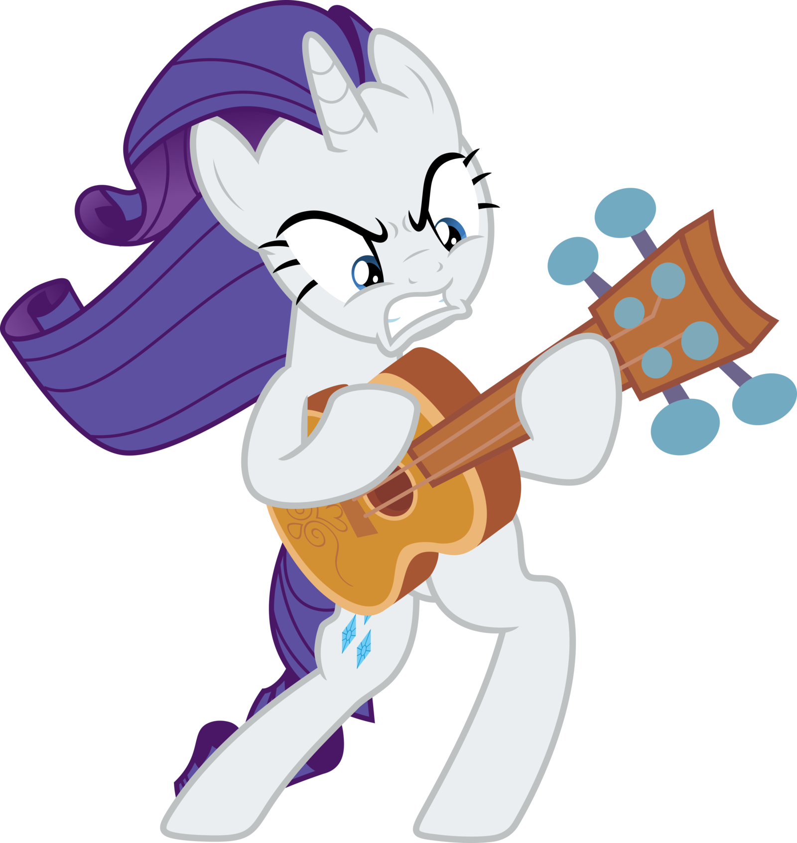Absurd Res, Acoustic Guitar, Artist - Mlp Rarity Playing Guitar - Free Transparent PNG Clipart Images Download. - Apple Transparent PNG Free Download