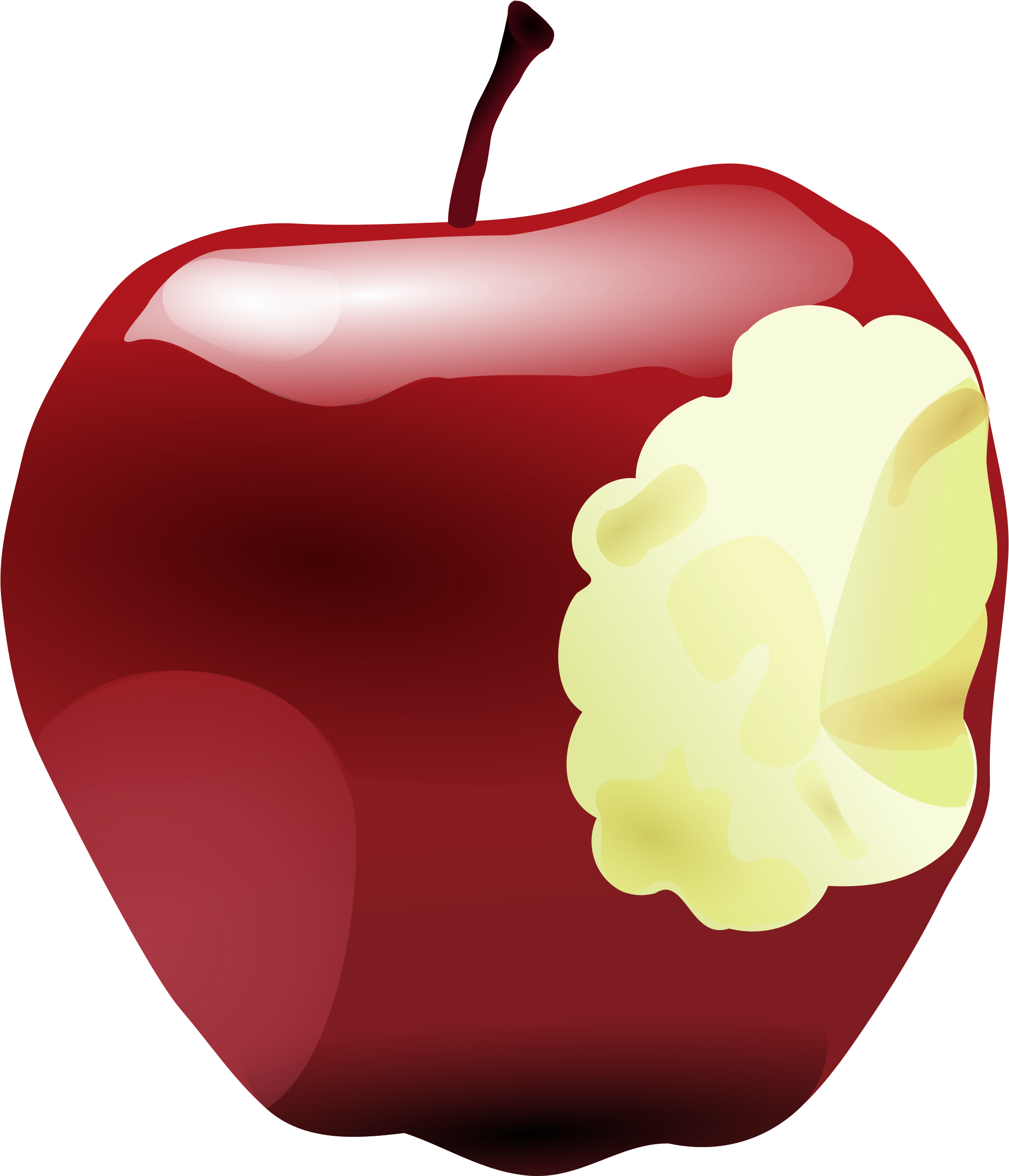 Happy Strawberry Cliparts 23, Buy Clip Art - Bitten Apple - Free Transparent PNG Clipart Images Download. - Apple Transparent PNG Free Download