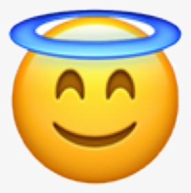 Emojipedia Smiley Whatsapp - Halo Emoji Apple, HD Png Download - Apple Transparent PNG Free Download