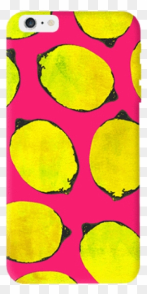 Lemon Pink Apple Iphone 6 Plus Case - Pop Art Background A4 - Free Transparent PNG Clipart Images Download. - Apple Transparent PNG Free Download