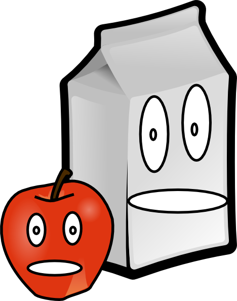 Apple And Milk Clip Art - Milk And Apple Cartoon - Free Transparent PNG Clipart Images Download. - Apple Transparent PNG Free Download