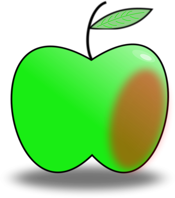 Free Simple Apple - صور تفاح أخضر رسوم - Free Transparent PNG Clipart Images Download. - Apple Transparent PNG Free Download