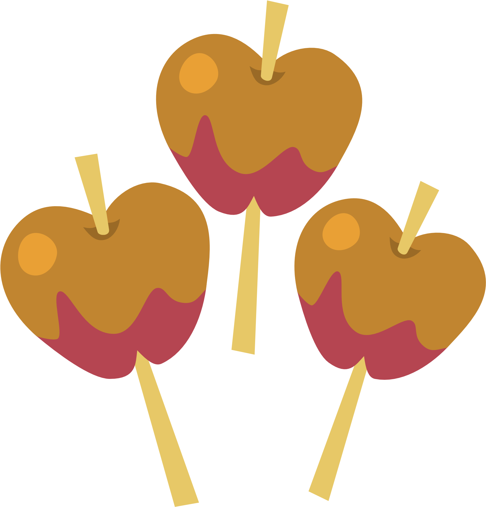 Clipart Of Caramel Apple Lolli - My Little Pony Cutie Mark Apple - Free Transparent PNG Clipart Images Download. - Apple Transparent PNG Free Download