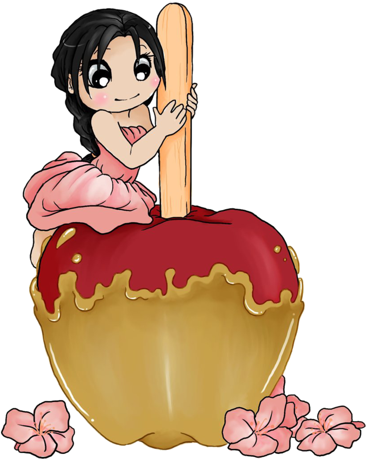 Caramel Apple By Art Forarts Sake - Drawing Of Caramel Candy Apple - Free Transparent PNG Clipart Images Download. - Apple Transparent PNG Free Download