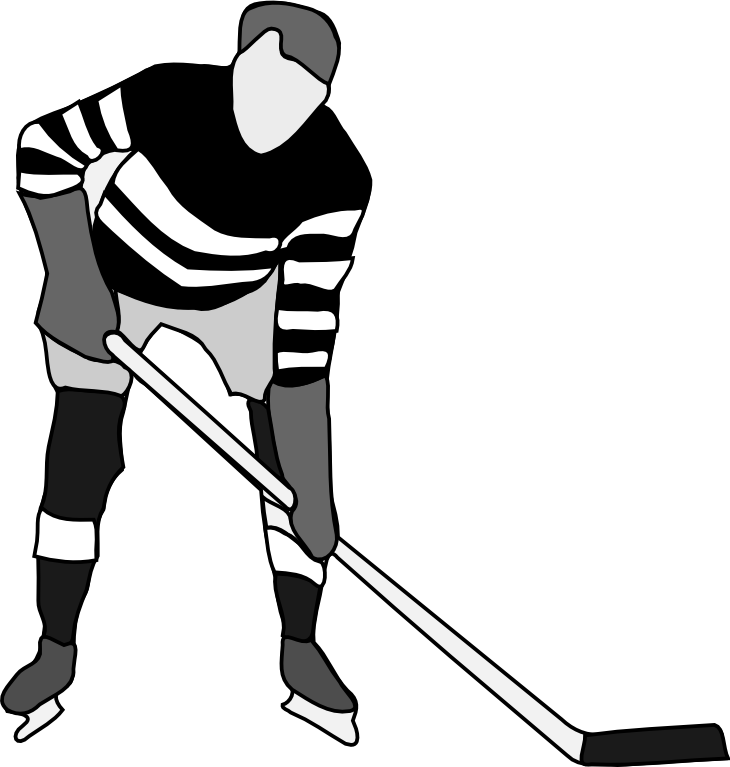 Free Animated Pictures Download - Hockey Black And White, HD Png Download - Basketball Transparent PNG Free Download
