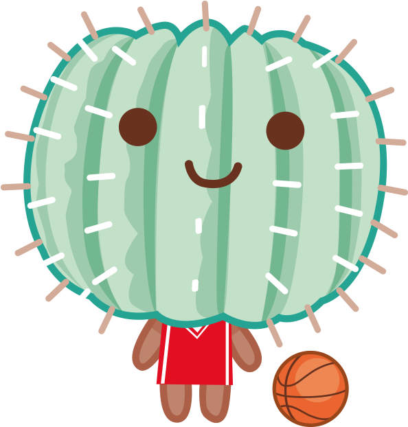 Text Your Friends These Cute Cactus With Tucson Spirit - Basketball - Free Transparent PNG Clipart Images Download. - Basketball Transparent PNG Free Download
