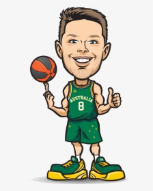 Transparent Basketball Hoop Clipart Black And White - Caricature Of Basketball Players, HD Png Download - Basketball Transparent PNG Free Download