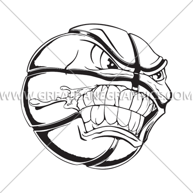 Basketball Angry Ball - Angry Basketball Black And White - Free Transparent PNG Clipart Images Download. - Basketball Transparent PNG Free Download