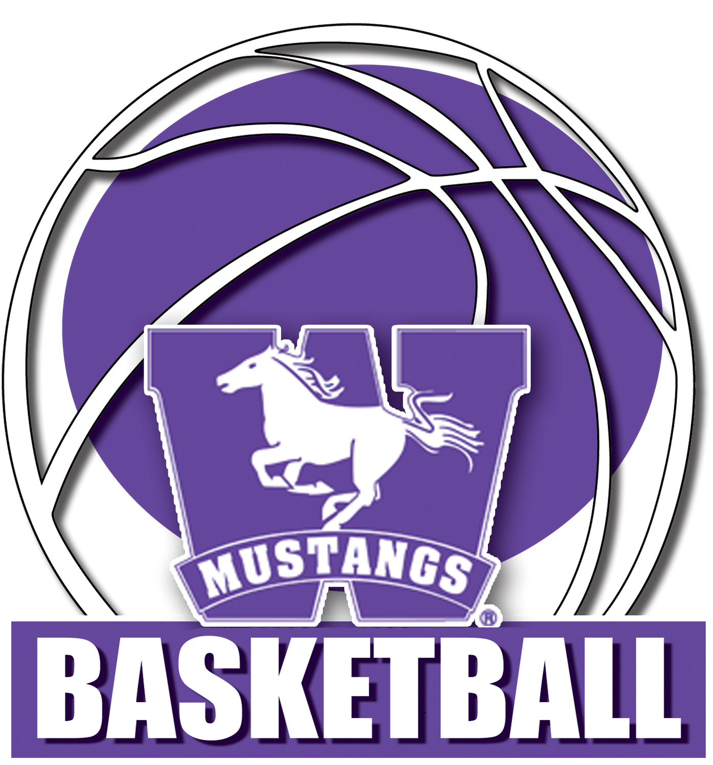 Mustang Basketball Cliparts - Western Mustangs Basketball Transparent PNG - 1558x1600 - Free Download on - Basketball Transparent PNG Free Download