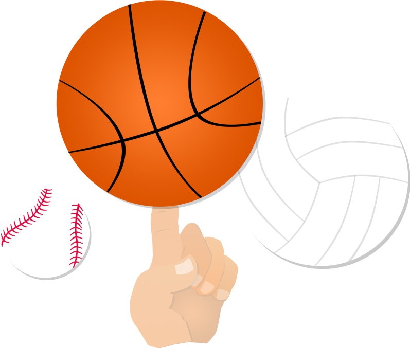 Hand Balancing A Basketball On One Finger With A Volleyball - Volleyball Softball Basketball Clipart - Free Transparent PNG Clipart Images Download. - Basketball Transparent PNG Free Download