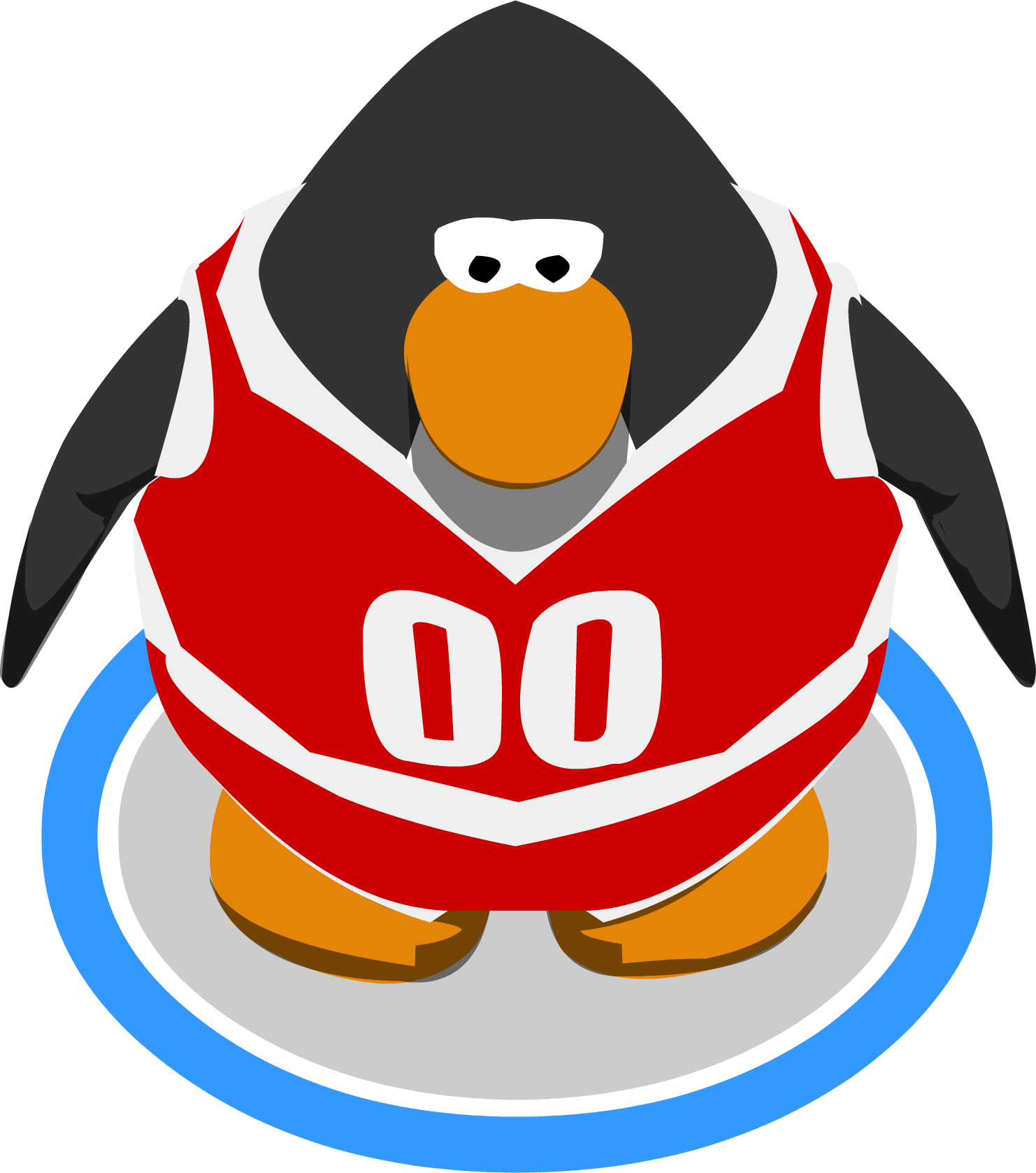 Red Basketball Jersey In-game - Club Penguin Black Belt - Free Transparent PNG Clipart Images Download. - Basketball Transparent PNG Free Download