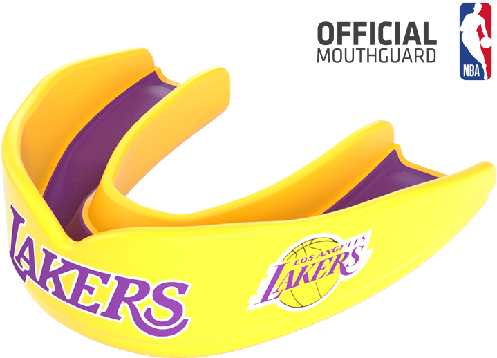 Los Angeles Lakers Nba Basketball Mouthguard - Los Angeles Lakers Shock Doctor Mouthguard Multi - Free Transparent PNG Clipart Images Download. - Basketball Transparent PNG Free Download