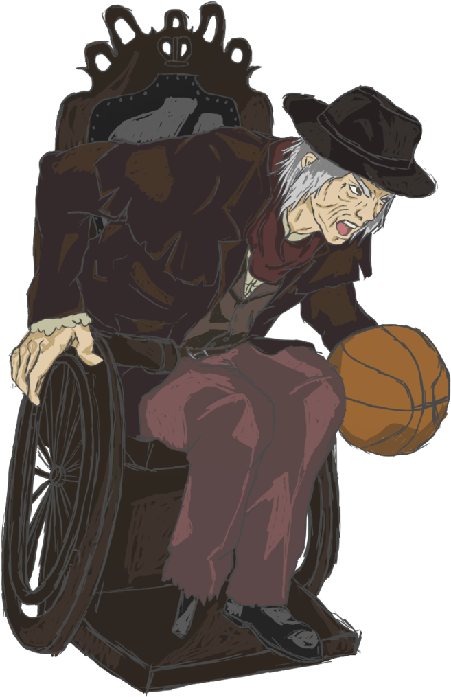 Graphic Transparent Stock Gehrman Wheelchair Basketball - Wheel Chair Bloodborne Fan Art Transparent PNG - 745x1073 - Free Download on - Basketball Transparent PNG Free Download