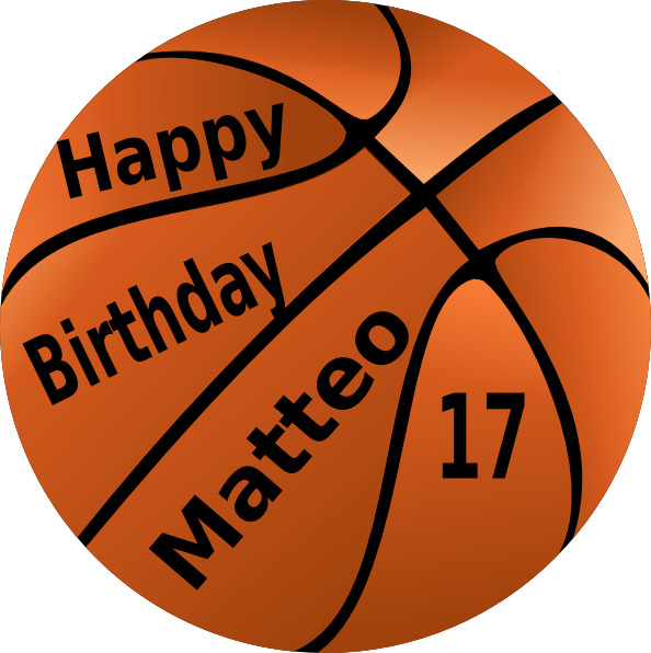 Happy Birthday Basketball Clip Art At Clker - Basketball And Soccer - Free Transparent PNG Clipart Images Download. - Basketball Transparent PNG Free Download