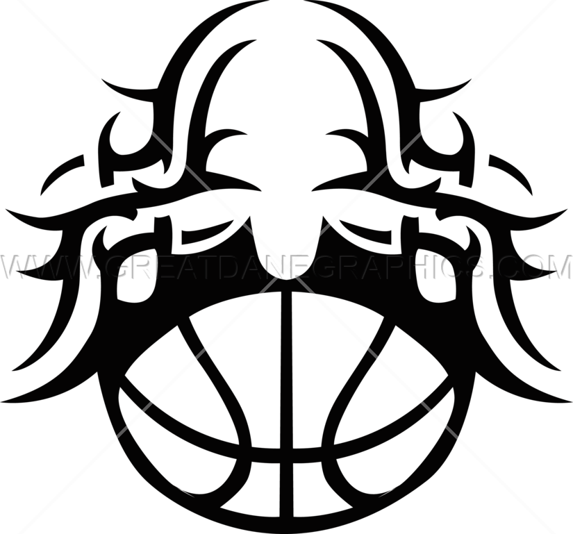 Tribal Half Basketball - Basketball - Free Transparent PNG Clipart Images Download. - Basketball Transparent PNG Free Download