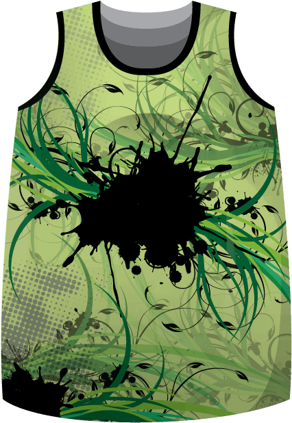 Custom Printed Augusta Colorblock Basketball Jersey - Team Colours Floral Design Sublimated Basketball Jersey - Free Transparent PNG Clipart Images Download. - Basketball Transparent PNG Free Download