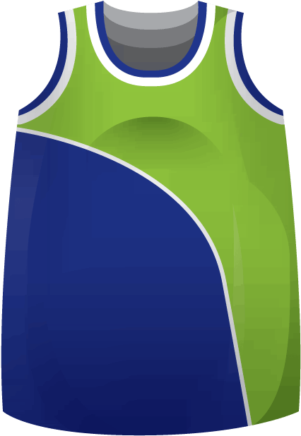 Baseline Reversible Ladies Basketball Jersey - Basketball Uniform Blue Green - Free Transparent PNG Clipart Images Download. - Basketball Transparent PNG Free Download