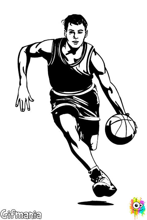 Clip Art Freeuse Library Basketball Player Basketballer - Dibujo De Jugador De Baloncesto Transparent PNG - 480x720 - Free Download on - Basketball Transparent PNG Free Download