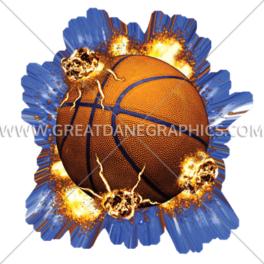 Explosive Basketball - Watercolor Volleyball With Fire Spots T-shirt, Vb-80008 - Free Transparent PNG Clipart Images Download. - Basketball Transparent PNG Free Download