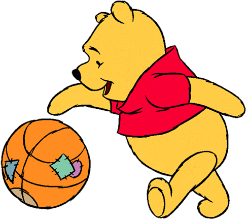 Winnie The Pooh Clipart House - Winnie The Pooh Playing Basketball - Free Transparent PNG Clipart Images Download. - Basketball Transparent PNG Free Download