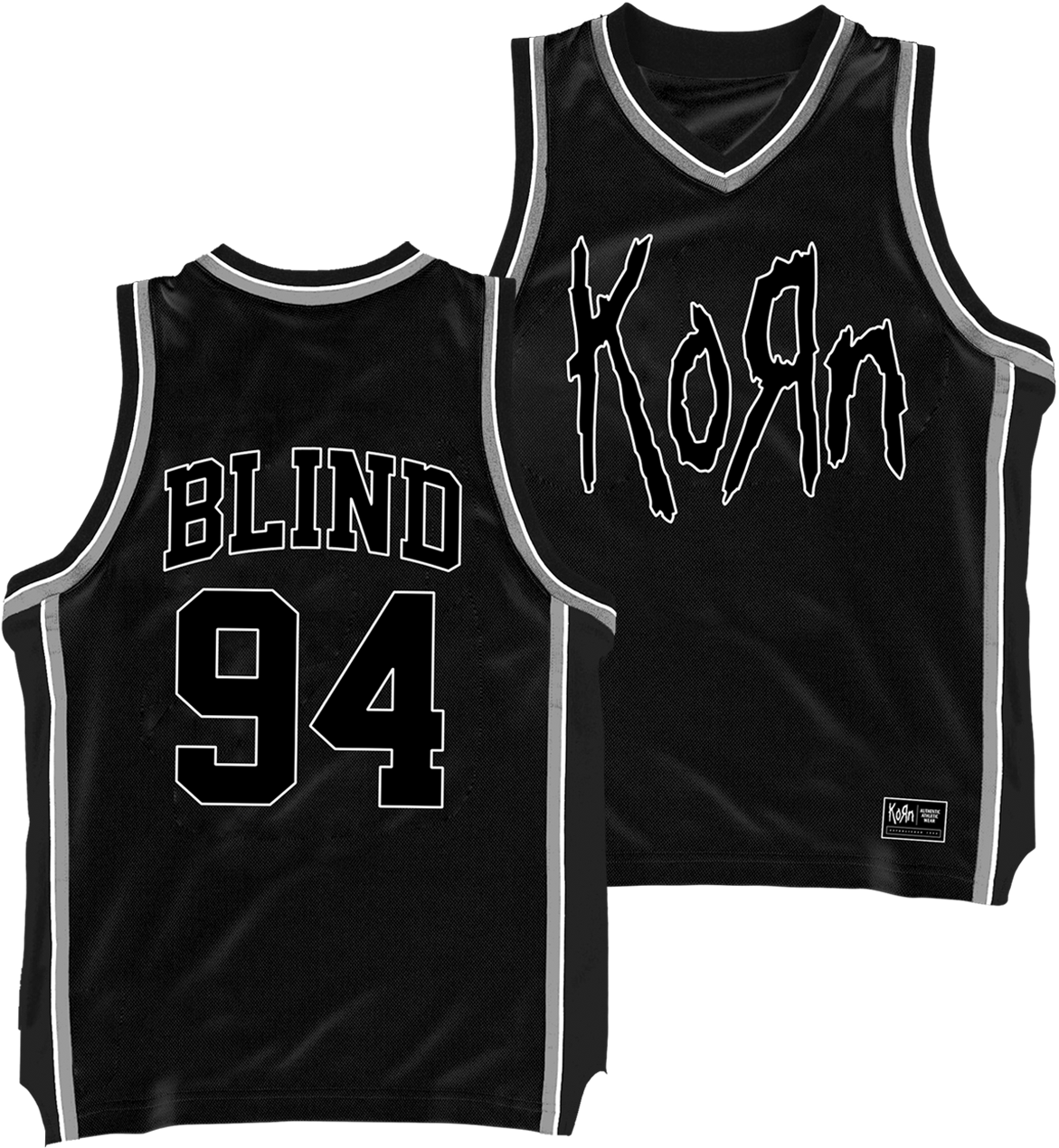 Korn Blind Basketball Jersey, Exclusive To Kornlimited - Basketball Jerseys Front Back Black Transparent PNG - 1500x1500 - Free Download on - Basketball Transparent PNG Free Download
