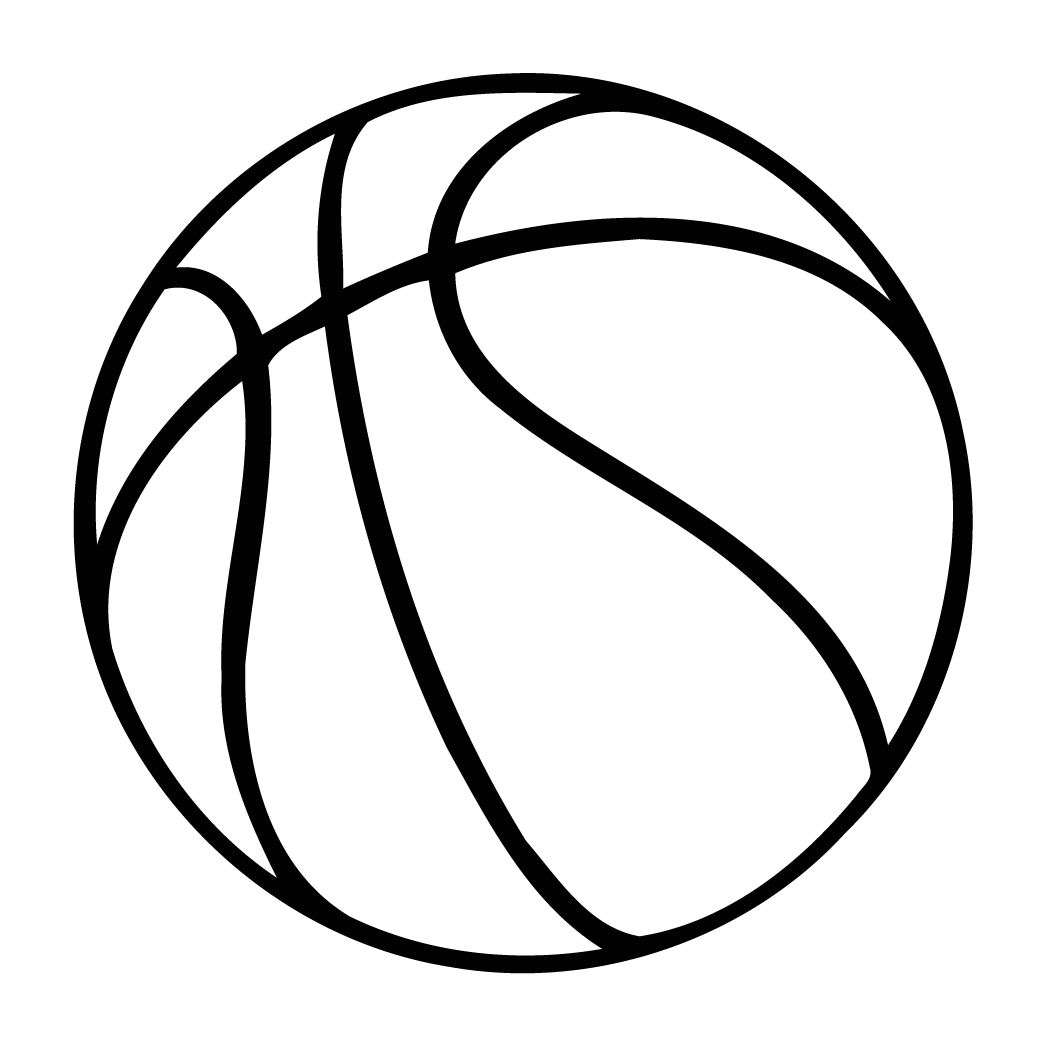 Basketball Decal - Outline Of A Basketball - Free Transparent PNG Clipart Images Download. - Basketball Transparent PNG Free Download