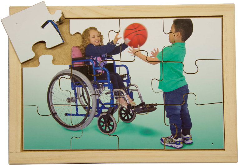 Wheelchair Basketball Puzzle - Abilities Puzzles Set Of 8 - Free Transparent PNG Clipart Images Download. - Basketball Transparent PNG Free Download