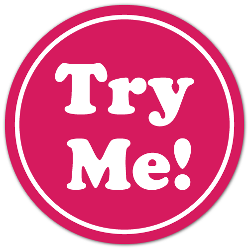 Try Me White On Pink Circle Stickers - Basketball Logo Social Media - Free Transparent PNG Clipart Images Download. - Basketball Transparent PNG Free Download