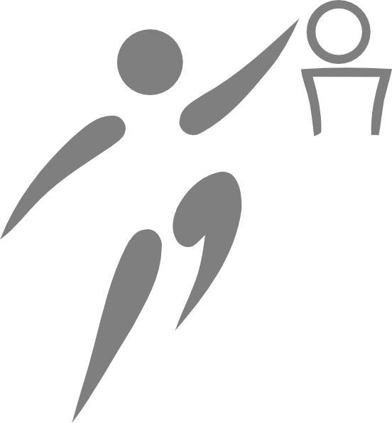 This Free Clip Arts Design Of Basketball Black Grey - Basketball Stickman Transparent PNG - 552x596 - Free Download on - Basketball Transparent PNG Free Download