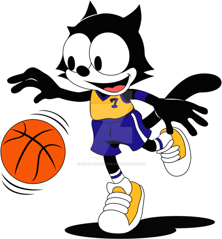 Felix Playing Basketball By Karin-karukami - Streetball - Free Transparent PNG Clipart Images Download. - Basketball Transparent PNG Free Download