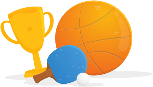 Basketball, Trophy And Table Tennis - Sports - Free Transparent PNG Clipart Images Download. - Basketball Transparent PNG Free Download
