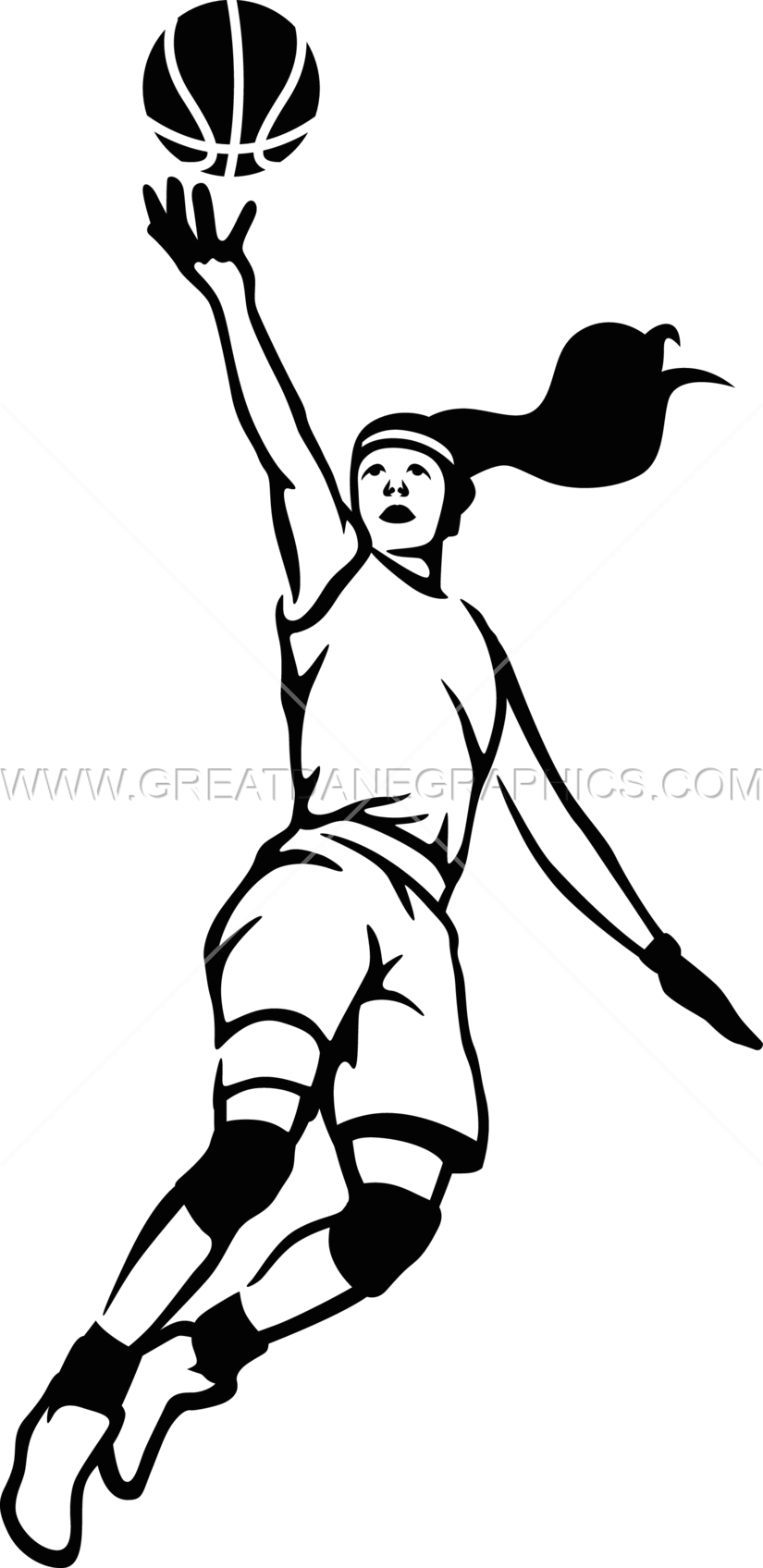 Clip Art Freeuse Stock Girls Download Best X - Girls Basketball Clipart Black And White - Free Transparent PNG Clipart Images Download. - Basketball Transparent PNG Free Download