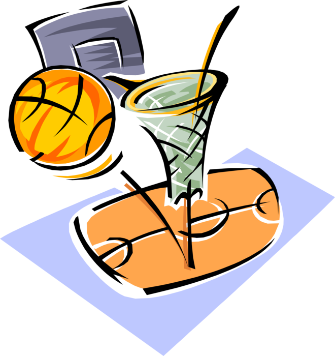 Basketball Royalty Free Vector Clip Art Illustration - Outdoor Games Clipart Basketball - Free Transparent PNG Clipart Images Download. - Basketball Transparent PNG Free Download