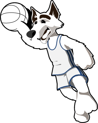 Basketball Wolf Basketballwolf Black White Line Art - Basketball Images Black And White Clip Art Transparent PNG - 333x419 - Free Download on - Basketball Transparent PNG Free Download