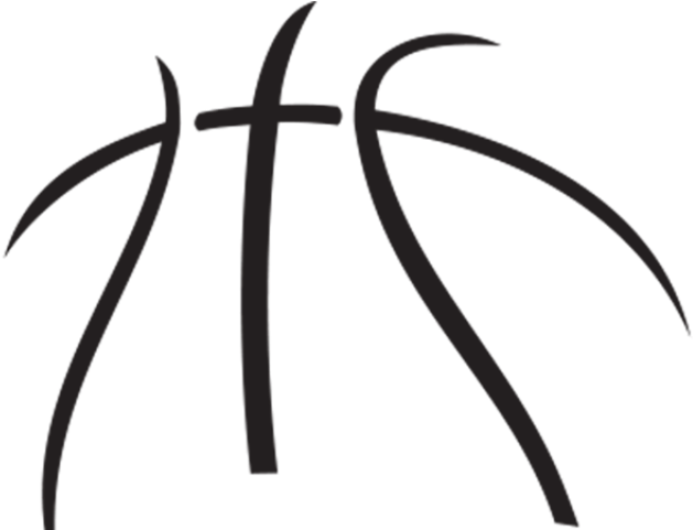Volleyball Clipart Lace - Basketball Team Logo Black And White - Free Transparent PNG Clipart Images Download. - Basketball Transparent PNG Free Download